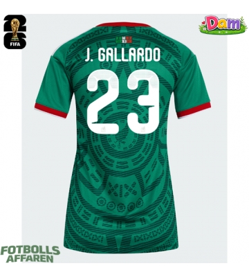 Mexiko Jesus Gallardo #23 Hemmatröja Kvinnor VM 2026 Kortärmad